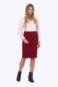 Бордовая юбка-карандаш Emka Fashion 629-kasandra
