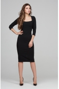 Чёрное платье-футляр Donna Saggia DSP-294-4t