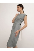 Лаконичное приталенное платье Emka PL1016/nutel