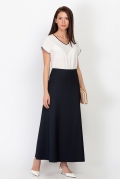 Тёмно-синяя длинная юбка Emka Fashion 314-shelbi