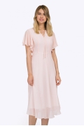 Летнее платье-миди розового цвета Emka PL782/temblar