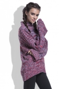 Женский свитер очень длинным рукавом Fobya F434