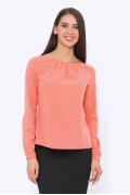 Легкая блузка кораллового цвета Emka b 2117/rezara