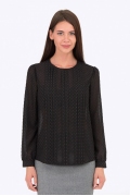 Чёрная блузка Emka Fashion b 2173/filareta