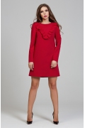 Красное романтическое платье Donna Saggia DSP-306-56