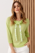 Легкая блузка фисташкового цвета Sunwear I42-4-19