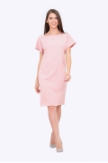 Прямое платье розового цвета Emka PL-631/rolana