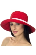 Красная летняя шляпа Del Mare 001-13