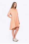 Платье-рубашка персикового цвета Emka Fashion PL-592/adeleid