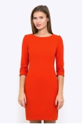 Короткое платье морковного цвета Emka Fashion PL-443/vanga