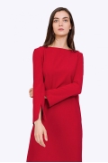Красное платье с длинными рукавами Emka PL865/current