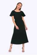 Длинное нарядное платье чёрного цвета Emka PL599/banksy