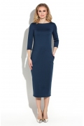 Тёмно-синее платье миди Donna Saggia DSP-267-41t