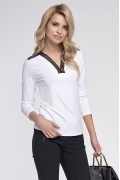 Белая осенняя блузка Sunwear O09-5-57