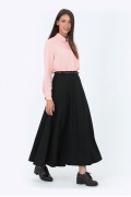 Длинная чёрная юбка Emka Fashion 633-almaza