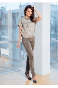 Женские брюки цвета хаки TopDesign Premium PA7 15