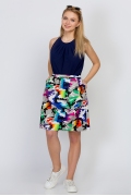 Яркая летняя юбка Emka Fashion 583-akvarel