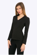 Стильная и элегантная черная блузка Emka B2279/premiera