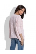 Женский светло-розовый свитер Fobya F514