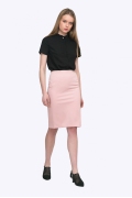 Недорогая юбка розового цвета Emka S663/fussy