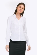 Белая блузка приталенного силуэта Emka B2336/vonda