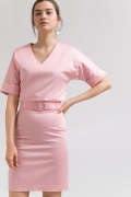 Блузка розового цвета из хлопка Emka B2458/mosholu