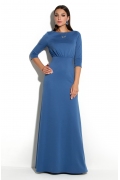 Длинное платье синего цвета Donna Saggia DSP-227-43t