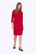 Приталенное красное платье Emka PL751/kenny