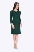 Приталенное платье зеленого цвета Emka PL703/pacific