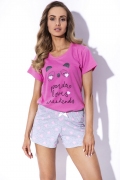Пижама шорты с розовой футболкой MyMaDo Hannah
