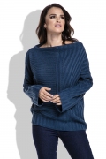 Женский свитер синего цвета Fimfi I212