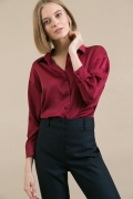Красная женская рубашка Emka B2480/fibula