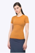 Женская трикотажная блузка горчичного цвета Emka B2340/cuanta