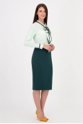 Тёмно-зеленая юбка Emka Fashion 605-drina
