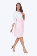 Летняя юбка розового цвета Emka Fashion 247/djuana