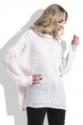Теплый розовый свитер свободного кроя Fimfi I229