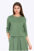 Женская блузка цвета хаки Emka B2261/calipso