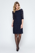 Кружевное платье тёмно-синего цвета Enny 240101