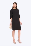 Чёрное платье с рукавом реглан Emka Fashion PL-562/premiera