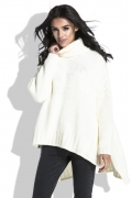 Тёплый женский свитер свободного кроя Fobya F455