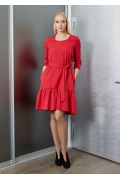 Красное платье TopDesign B9 041