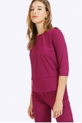 Блузка ярко-фиалкового цвета Emka B2253/fresca