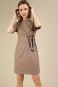 Платье с орнаментом гусиная лапка Emka PL778/tiko