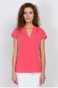 Коралловая блузка Emka Fashion b 2164/shirli