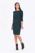 Тёмно-зеленое платье Emka Fashion PL-569/grenata