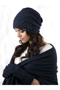 Женская шапка тёмно-синего цвета Kamea Bergamo