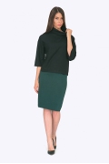 Классическая юбка-карандаш зеленого цвета Emka 202-60/grenata