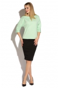 Светло-зеленая трикотажная блузка Donna Saggia DSB-35-83t