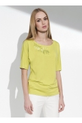 Летняя женская блузка салатового цвета Sunwear I64-3