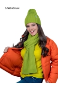 Уютный женский комплект шапка+шарф Landre Ирада